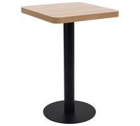 vidaXL Mesa de bistró MDF marrón claro 50x50 cm