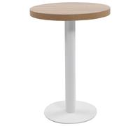 vidaXL Mesa de bistró MDF marrón claro 60 cm