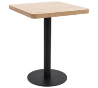vidaXL Mesa de bistró MDF marrón claro 60x60 cm