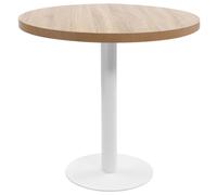 vidaXL Mesa de bistró MDF marrón claro 80 cm