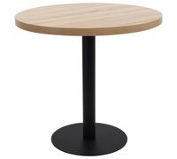 vidaXL Mesa de bistró MDF marrón claro 80 cm