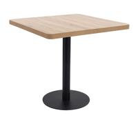 vidaXL Mesa de bistró MDF marrón claro 80x80 cm