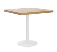 vidaXL Mesa de bistró MDF marrón claro 80x80 cm