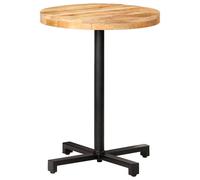 vidaXL Mesa de bistró redonda madera de mango rugosa Ø60x75 cm