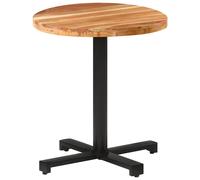 vidaXL Mesa de bistró redonda madera maciza de mango Ø70x75 cm