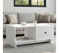 vidaXL Mesa de Café 90 x 50 x 40 cm Madera de Ingeniería, Mesa de café Vintage Rectangular, Madera con Espacio, Mueble para Sala, Decorativa y clásica