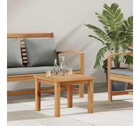 vidaXL Mesa de Café Marrón 45 x 45 x 36 cm Madera de Teca Maciza, Mesa de café de Teca Moderna para jardín y terraza, Muebles Exteriores funcionales, diseño contemporáneo, líneas limpias