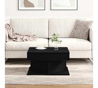 vidaXL Mesa de Café Roble Negro 57 x 57 x 30 cm Madera de ingeniería