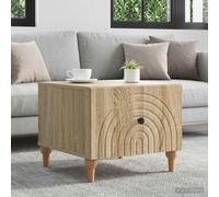 vidaXL Mesa de Café Roble Sonoma 49 x 50 x 40 cm Madera de Ingeniería