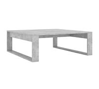 vidaXL Mesa de Centro Auxiliar Consola Mesita Salón Lateral Café Sofá Sala de Estar Muebles Mobiliario de Contrachapada Gris Hormigón 100x100x35 cm
