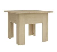 vidaXL Mesa de Centro Auxiliar Consola Mesita Salón Lateral Café Sofá Sala de Estar Muebles Mobiliario Roble Sonoma Madera Contrachapada 55x55x42 cm
