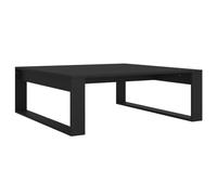 vidaXL Mesa de Centro Auxiliar Consola Mesita Salón Lateral Café Sofá Sala de Estar Muebles Mobiliario de Madera Contrachapada Negra 100x100x35 cm