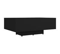 vidaXL Mesa de Centro Auxiliar Consola Mesita Salón Lateral Té Café Sofá Sala de Estar Muebles Mobiliario de Madera Contrachapada Negro 85x55x31 cm