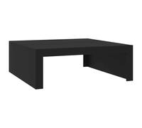 vidaXL Mesa de Centro Auxiliar Consola Mesita Salón Lateral Té Café Sofá Sala de Estar Muebles Mobiliario de Madera Contrachapada Negro 100x100x35 cm