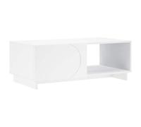 vidaXL Mesa de Centro Blanco 95 x 50,5 x 35 cm Madera de ingeniería