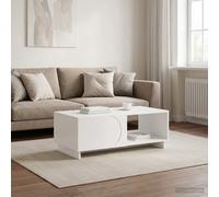 vidaXL Mesa de centro Blanco 95 x 50,5 x 35 cm Madera de ingeniería