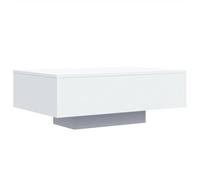 vidaXL Mesa de centro con luces LED blanco 85x55x31 cm