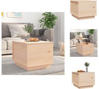 vidaXL Mesa de centro de 40x50x35 cm, madera maciza de pino - Mesas de centro