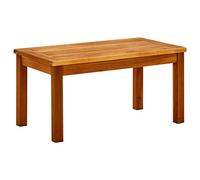 vidaXL Mesa de Centro de Jardín Auxiliar Consola Mesita Salón Lateral Café Sofá Sala de Estar Muebles Mobiliario 70x40x36 cm Madera Maciza de Acacia
