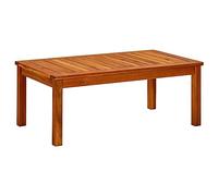 vidaXL Mesa de Centro de Jardín Auxiliar Consola Mesita Salón Lateral Café Sofá Sala de Estar Muebles Mobiliario 90x50x36 cm Madera Maciza de Acacia