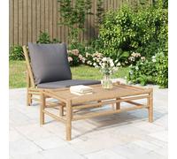vidaXL Mesa de centro de jardín bambú 100x55x33 cm