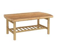 vidaXL Mesa de Centro de jardín bambú 90x55x37 cm, Mesa de jardín, Mesa de Patio, Muebles de Exterior, Mesa de Exterior, Muebles de jardín