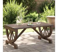 vidaXL Mesa de centro de jardín madera maciza abeto 90x50x40 cm