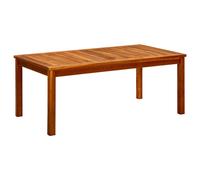 vidaXL Mesa de centro de jardín madera maciza de acacia en dimensiones 45x45x36 cm/85x85x45 cm/110x60x45 cm y más | estructura resistente ideal para salón dormitorio o estudio