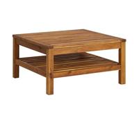 Vidaxl mesa de centro de madera maciza de acacia 65x65x35 cm