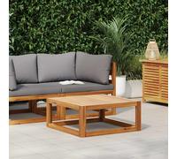 vidaXL Mesa de centro de madera maciza de acacia 68x68x29 cm