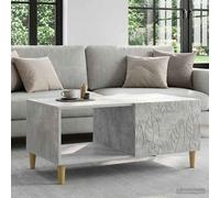 vidaXL Mesa de centro, color gris hormigón, 90 x 50 x 40 cm, material de madera