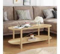 vidaXL Mesa de centro madera contrachapada 110x48x40 cm