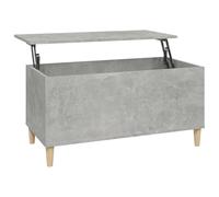 vidaXL mesa de Centro Madera contrachapada Gris hormigón 90x44,5x45 cm, salón, sofá, auxiliar