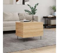 vidaXL Mesa de centro madera contrachapada roble Sonoma 60x44,5x45 cm
