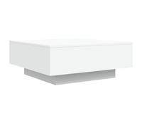 vidaXL Mesa de centro madera de ingeniería blanco 80x80x31 cm