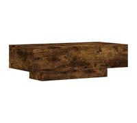 vidaXL Mesa de Centro Madera de ingeniería Roble Ahumado 100x49,5x31cm, Mesa Auxiliar, Mesa de salón, Mesa Decorativa, mesita de sofá