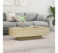 vidaXL Mesa de centro madera de ingeniería roble Sonoma 100x49,5x31 cm