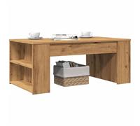 vidaXL Mesa de centro madera ingeniería roble artesanal 102x55x42cm