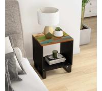 vidaXL Mesa de centro madera reciclada y contrachapada 40x31x46 cm