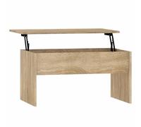 vidaXL Mesa de Centro Mesita Auxiliar Consola Lateral Salón Sofá Sala de Estar Café Mueble Mobiliario Madera Contrachapada Roble Sonoma 80x50,5x41,5cm