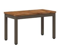 vidaXL Mesa de Centro Natural y Café 60,5 x 30 x 36 cm