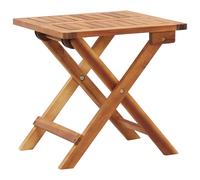 vidaXL Mesa de centro plegable de jardín madera de acacia 40x40x40 cm