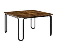 vidaXL Mesa de Centro Roble Ahumado 100 x 100 x 45 cm