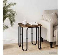 vidaXL Mesa de centro Roble Ahumado 40 x 40 x 45 cm