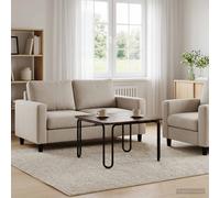 vidaXL Mesa de centro Roble Ahumado 59 x 59 x 45 cm