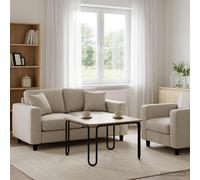 vidaXL Mesa de centro Roble artisan 59 x 59 x 45 cm