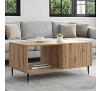 vidaXL Mesa de centro Roble artisan 90 x 50 x 40 cm