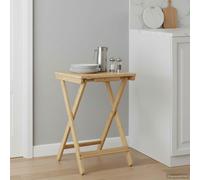 vidaXL Mesa de Cocina Manual Natural 40 x 30 x 53,5 cm Bambú