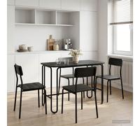 vidaXL Mesa de Comedor 100 x 50 x 75 cm Madera de ingeniería Negro