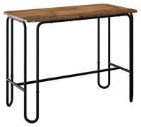 vidaXL Mesa de comedor, 100 x 50 x 75 cm, tablero de madera, aspecto de madera envejecida, forma rectangular